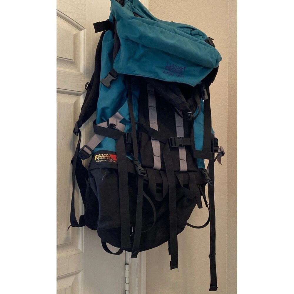 Vintage Dana Design Bozeman ArcFlex Alpine Teal Backpack Medium W/ Belt